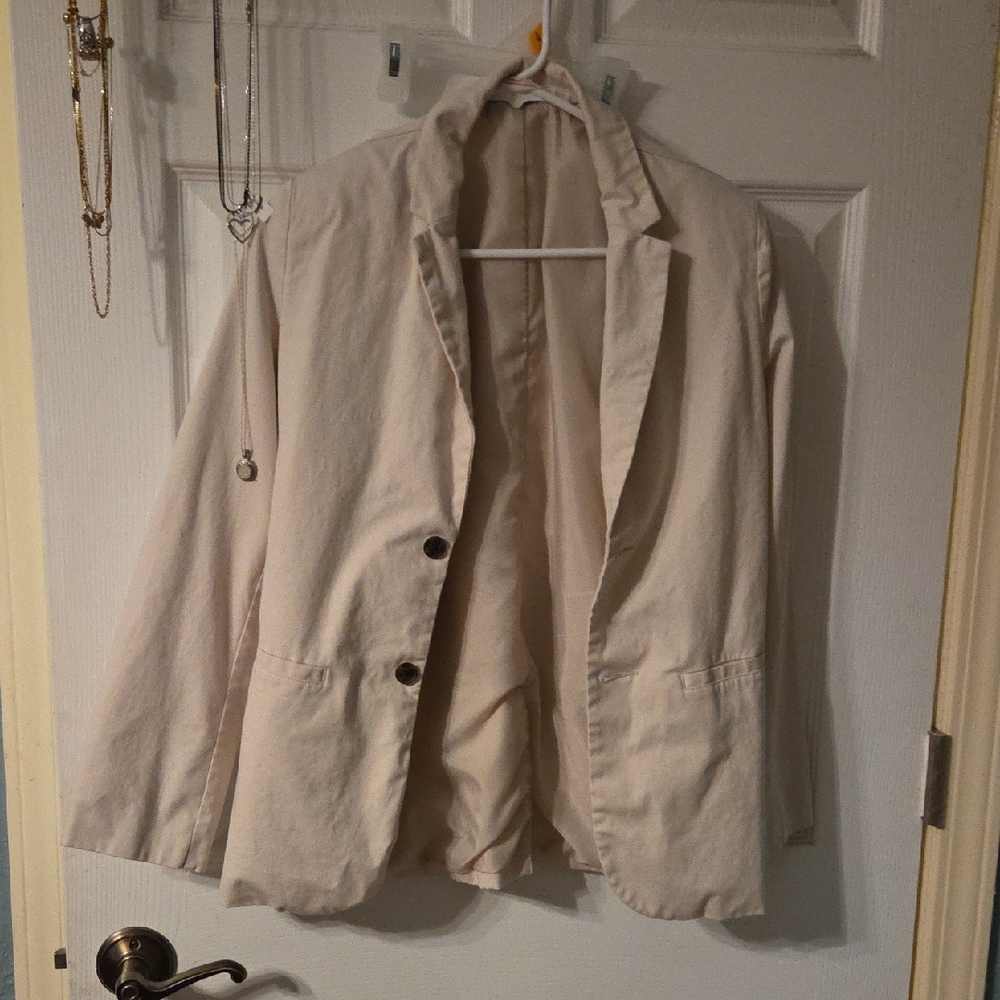 Cat & Jack Off-White Women's Blazer Jacket